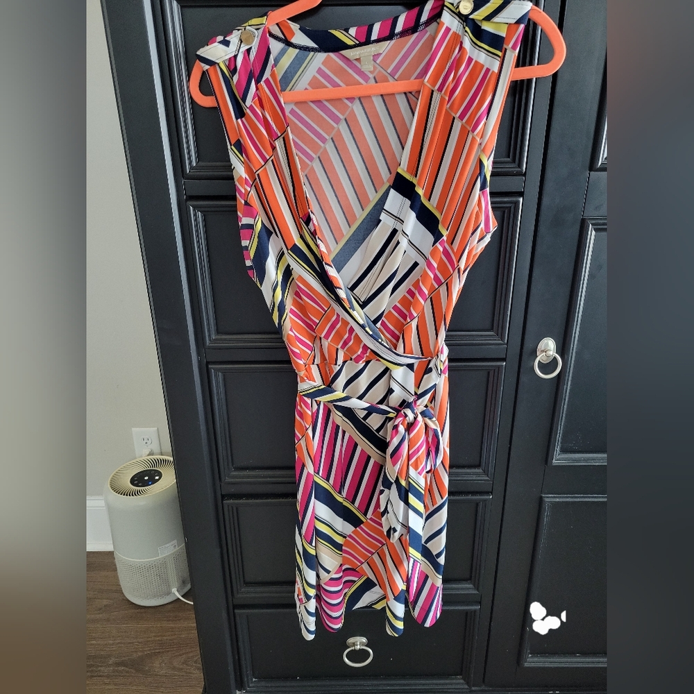 Banana Republic Multicolor Striped Midi Dress